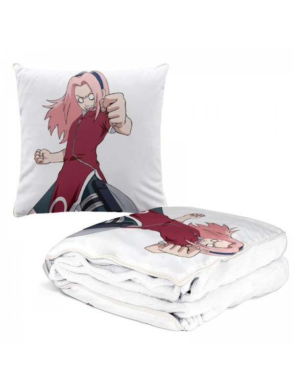 Discount Anime All-In-One Throw Blanket With Pillow Naruto Haruno Sakura