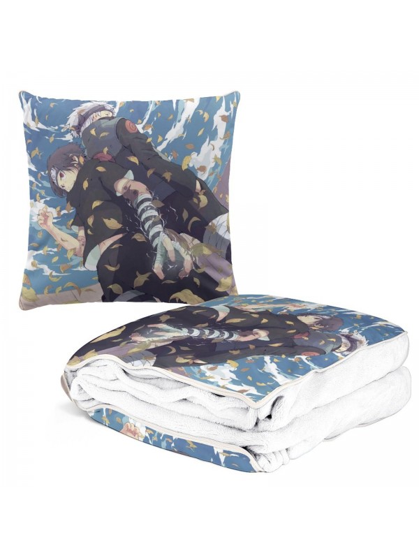 Fashion Anime 2-IN-1 Travel Blanket And Pillow Set Naruto Hatake Kakashi