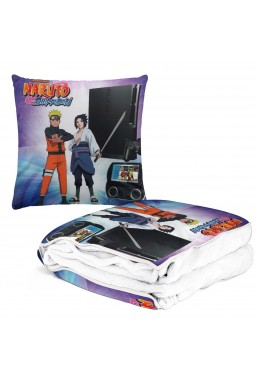 Wholesale Anime All-In-One Travel Blanket And Pillow Set Naruto Uchiha Sasuke