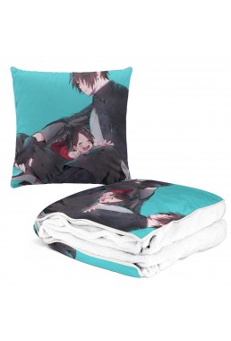 Tap Anime 2 In 1 Travel Blanket And Pillow Set Naruto Uchiha Sasuke