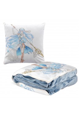 Unique Anime 2 IN 1 Travel Blanket And Pillow Set Nintendo Fire Emblem Aqua 38x38cm/150x180cm