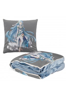 Discount Anime 2 IN 1 Travel Blanket And Pillow Set Nintendo Fire Emblem Aqua 38x38cm/150x180cm
