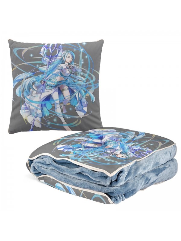 Sexy Anime 2 IN 1 Travel Blanket And Pillow Set Nintendo Fire Emblem Aqua 38x38cm/150x180cm