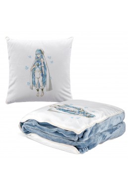 Cheap Anime 2 IN 1 Travel Blanket And Pillow Set Nintendo Fire Emblem Aqua 38x38cm/150x180cm