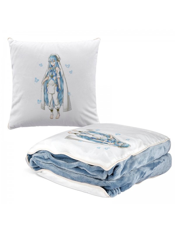 Cheap Anime 2 IN 1 Travel Blanket And Pillow Set Nintendo Fire Emblem Aqua 38x38cm/150x180cm