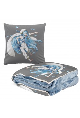 Custom Anime 2 IN 1 Travel Blanket And Pillow Set Nintendo Fire Emblem Aqua 38x38cm/150x180cm