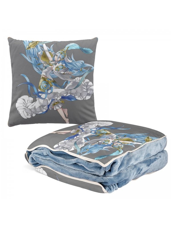 Coolest Anime 2 IN 1 Travel Blanket And Pillow Set Nintendo Fire Emblem Aqua 38x38cm/150x180cm