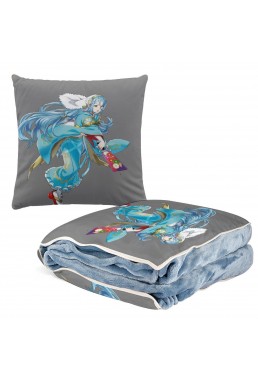 Tap Anime 2 IN 1 Travel Blanket And Pillow Set Nintendo Fire Emblem Aqua 38x38cm/150x180cm