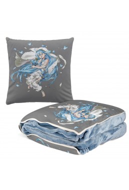 Wholesale Anime 2 IN 1 Travel Blanket And Pillow Set Nintendo Fire Emblem Aqua 38x38cm/150x180cm