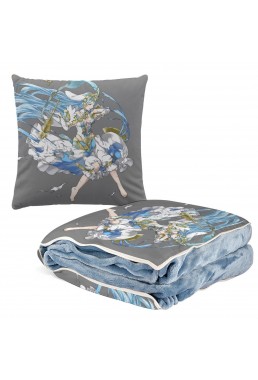 Special Anime 2 IN 1 Travel Blanket And Pillow Set Nintendo Fire Emblem Aqua 38x38cm/150x180cm
