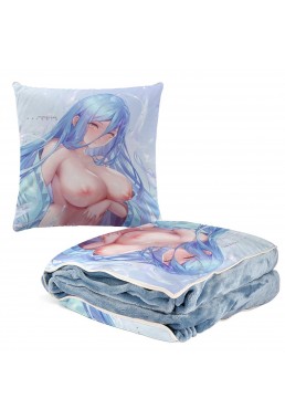 Welcome Anime 2 IN 1 Travel Blanket And Pillow Set Nintendo Fire Emblem Aqua 38x38cm/150x180cm