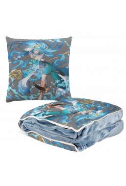 Unique Anime 2 IN 1 Travel Blanket And Pillow Set Nintendo Fire Emblem Aqua 38x38cm/150x180cm