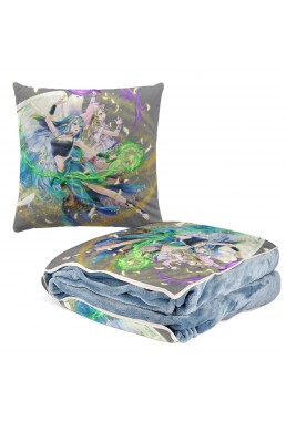 Personalised Anime 2 IN 1 Travel Blanket And Pillow Set Nintendo Fire Emblem Aqua 38x38cm/150x180cm