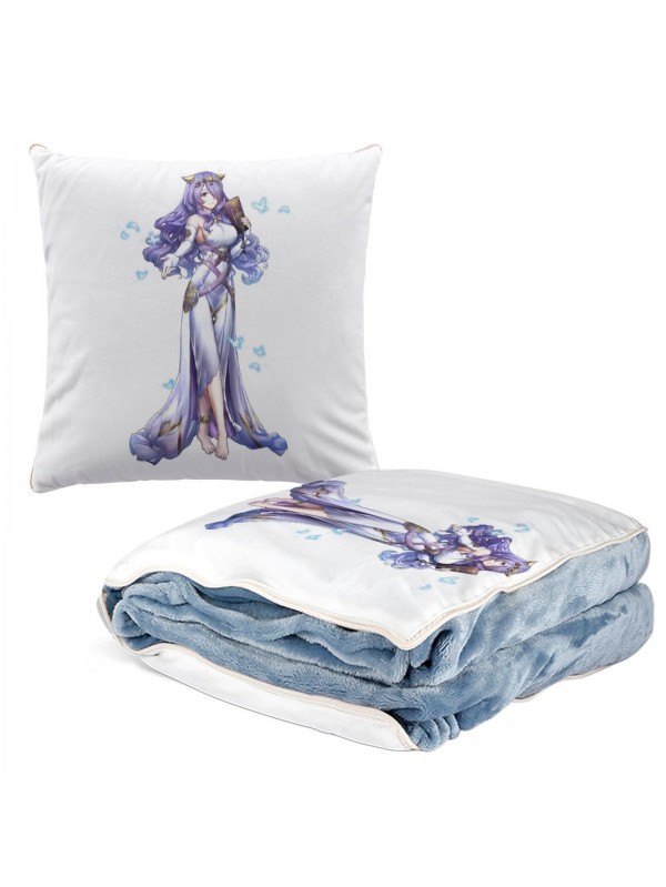 Premium Anime 2 IN 1 Travel Blanket And Pillow Set Nintendo Fire Emblem Camilla 38x38cm/150x180cm