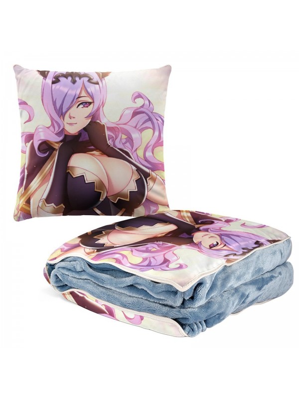 High Quality Anime 2 IN 1 Travel Blanket And Pillow Set Nintendo Fire Emblem Camilla 38x38cm/150x180cm