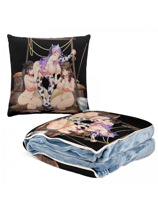New Anime 2 IN 1 Travel Blanket And Pillow Set Nintendo Fire Emblem Camilla 38x38cm/150x180cm