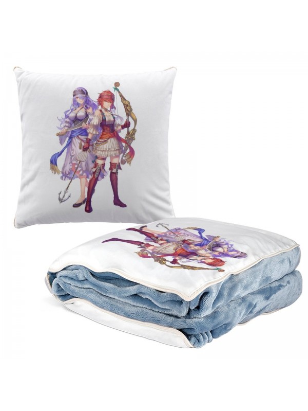 Cheap Anime 2 IN 1 Travel Blanket And Pillow Set Nintendo Fire Emblem Camilla 38x38cm/150x180cm