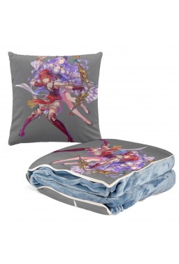 Fashion Anime 2 IN 1 Travel Blanket And Pillow Set Nintendo Fire Emblem Camilla 38x38cm/150x180cm