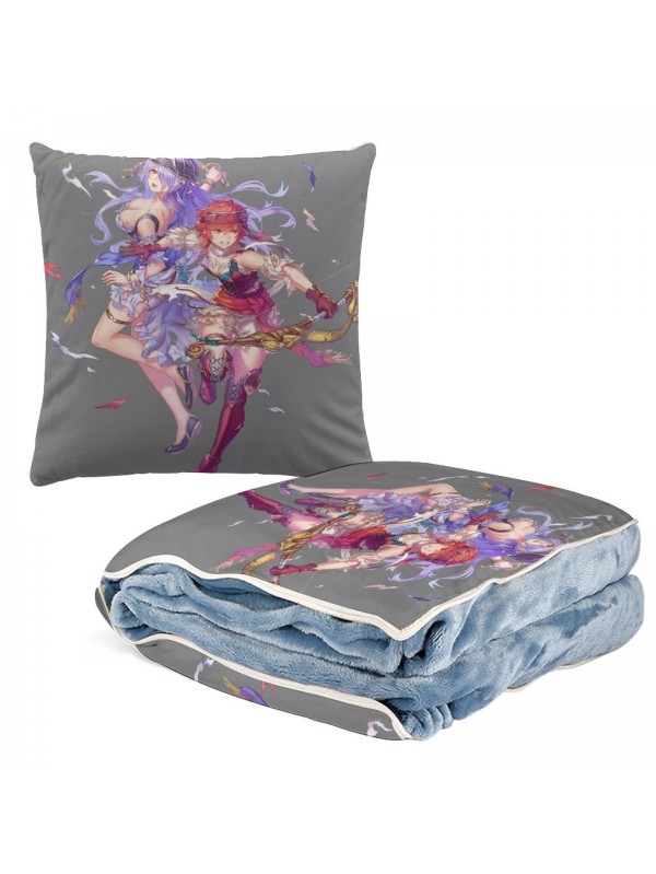 Funny Anime 2 IN 1 Travel Blanket And Pillow Set Nintendo Fire Emblem Camilla 38x38cm/150x180cm