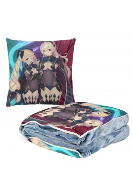 Hot Sale Anime 2 IN 1 Travel Blanket And Pillow Set Nintendo Fire Emblem Corrin 38x38cm/150x180cm