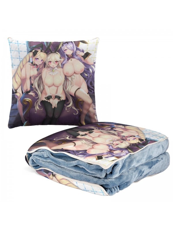 2023 Anime 2 IN 1 Travel Blanket And Pillow Set Nintendo Fire Emblem Elise 38x38cm/150x180cm