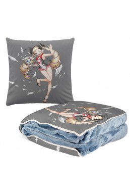 Soft Anime 2 IN 1 Travel Blanket And Pillow Set Nintendo Fire Emblem Elise 38x38cm/150x180cm