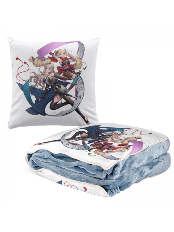 Durable Anime 2 IN 1 Travel Blanket And Pillow Set Nintendo Fire Emblem Elise 38x38cm/150x180cm