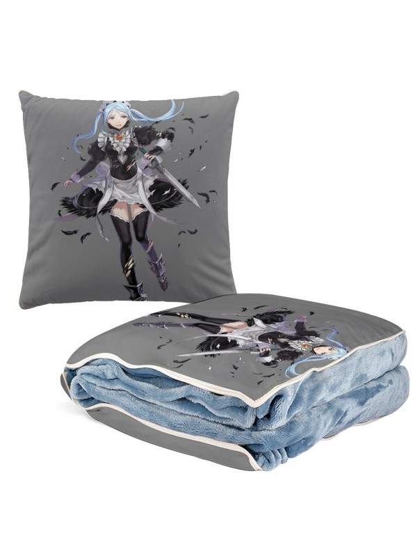 Clearance Anime 2 IN 1 Travel Blanket And Pillow Set Nintendo Fire Emblem Flora 38x38cm/150x180cm