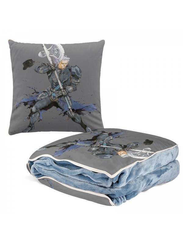 Personalised Anime 2 IN 1 Travel Blanket And Pillow Set Nintendo Fire Emblem Gunther 38x38cm/150x180cm