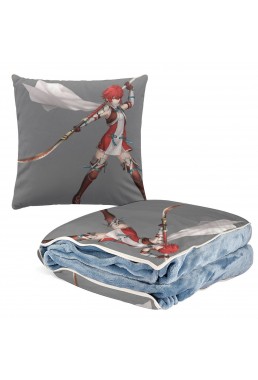 Limited Edition Anime 2 IN 1 Travel Blanket And Pillow Set Nintendo Fire Emblem Hinoka 38x38cm/150x180cm