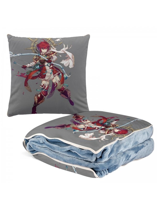 High Quality Anime 2 IN 1 Travel Blanket And Pillow Set Nintendo Fire Emblem Hinoka 38x38cm/150x180cm