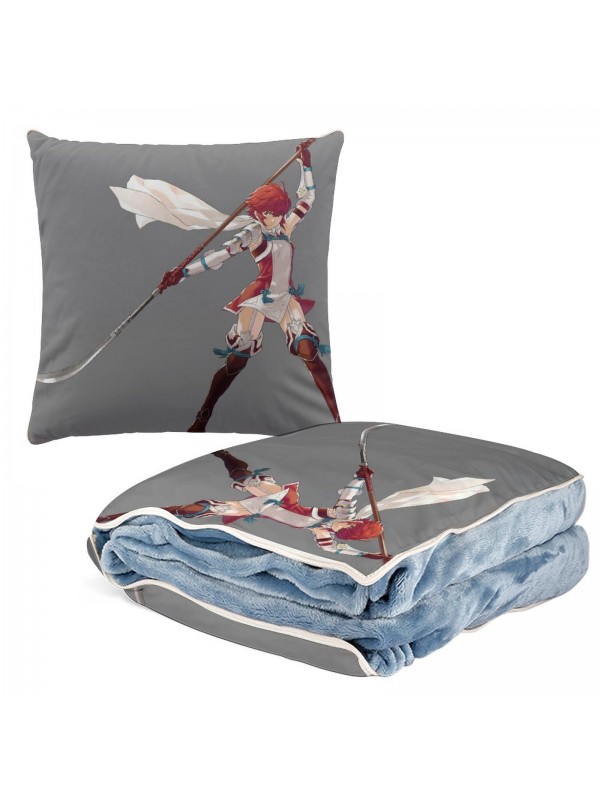 Durable Anime 2 IN 1 Travel Blanket And Pillow Set Nintendo Fire Emblem Hinoka 38x38cm/150x180cm