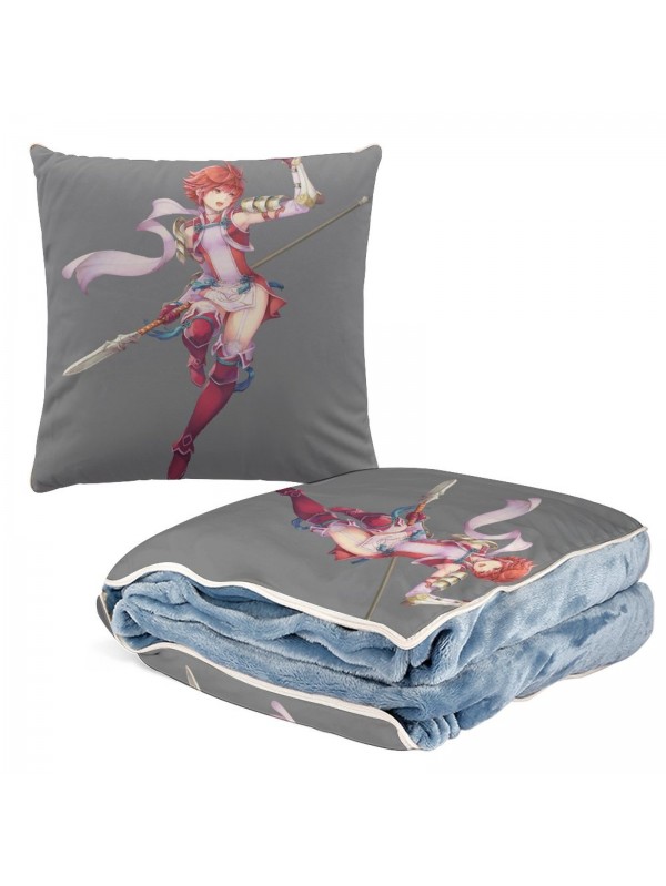 Discount Anime 2 IN 1 Travel Blanket And Pillow Set Nintendo Fire Emblem Hinoka 38x38cm/150x180cm