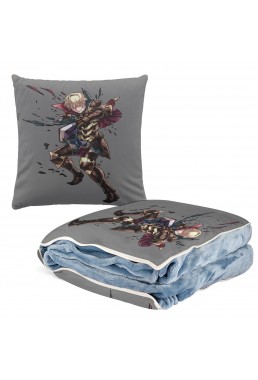 Clearance Anime 2 IN 1 Travel Blanket And Pillow Set Nintendo Fire Emblem Leo 38x38cm/150x180cm