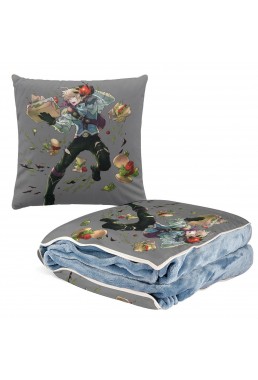 Hot Sale Anime 2 IN 1 Travel Blanket And Pillow Set Nintendo Fire Emblem Leo 38x38cm/150x180cm