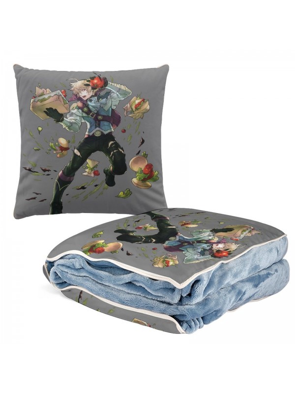 Hot Sale Anime 2 IN 1 Travel Blanket And Pillow Set Nintendo Fire Emblem Leo 38x38cm/150x180cm