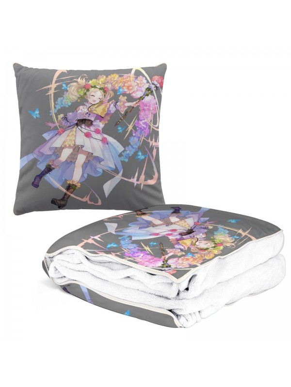 Premium Anime 2 IN 1 Travel Blanket And Pillow Set Nintendo Fire Emblem Liz 38x38cm/150x180cm