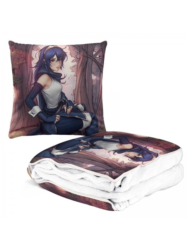 High Quality Anime 2 IN 1 Travel Blanket And Pillow Set Nintendo Fire Emblem Lucina 38x38cm/150x180cm