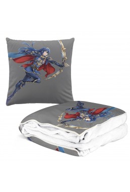 Durable Anime 2 IN 1 Travel Blanket And Pillow Set Nintendo Fire Emblem Lucina 38x38cm/150x180cm