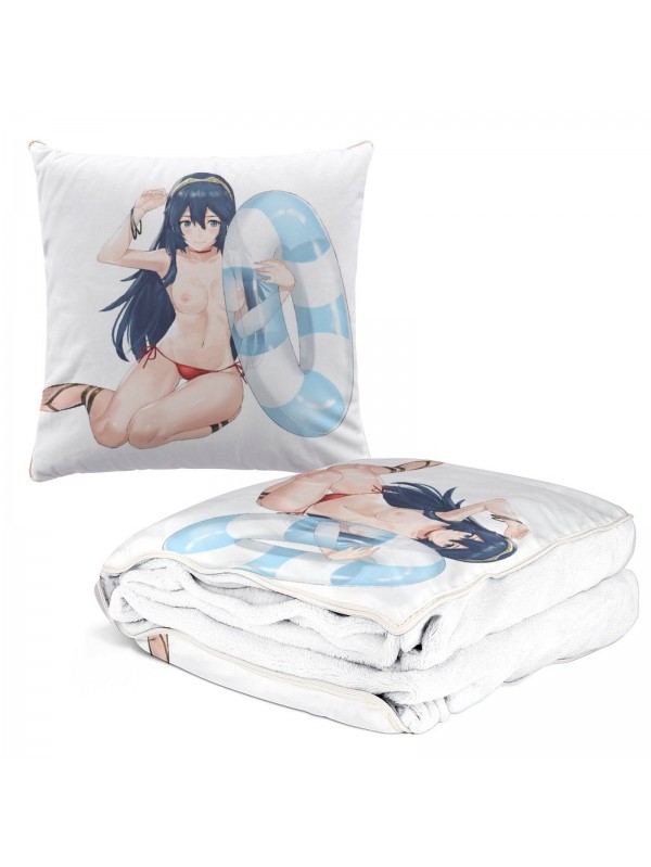Best Anime 2 IN 1 Travel Blanket And Pillow Set Nintendo Fire Emblem Lucina 38x38cm/150x180cm