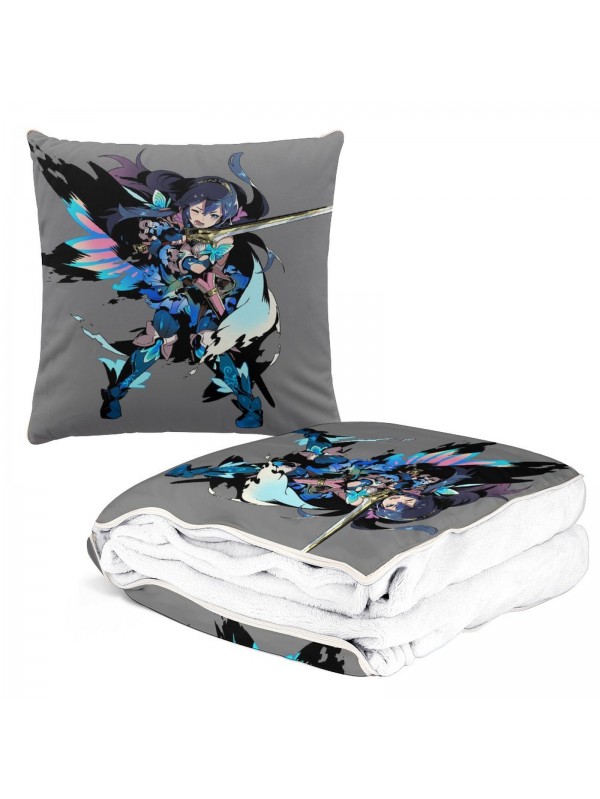 Fashion Anime 2 IN 1 Travel Blanket And Pillow Set Nintendo Fire Emblem Lucina 38x38cm/150x180cm