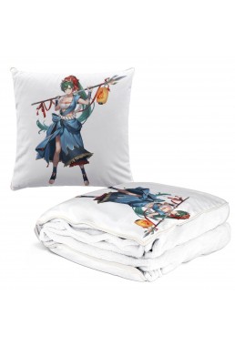 Soft Anime 2 IN 1 Travel Blanket And Pillow Set Nintendo Fire Emblem Lyndis 38x38cm/150x180cm