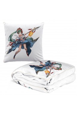 Durable Anime 2 IN 1 Travel Blanket And Pillow Set Nintendo Fire Emblem Lyndis 38x38cm/150x180cm