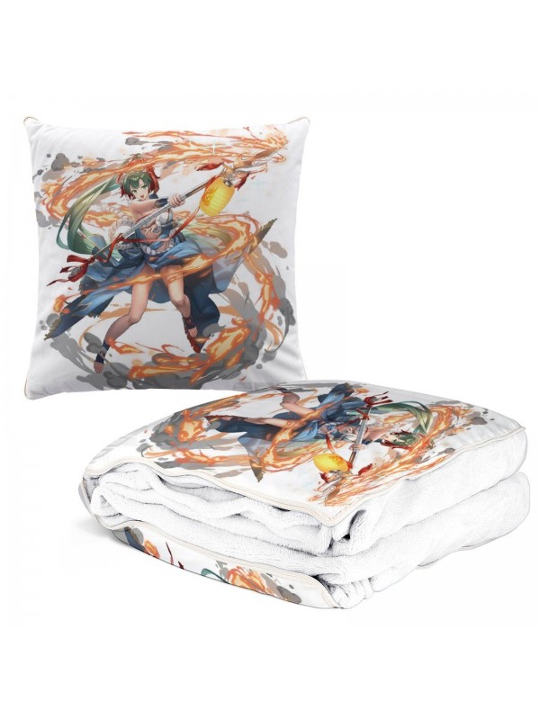 Discount Anime 2 IN 1 Travel Blanket And Pillow Set Nintendo Fire Emblem Lyndis 38x38cm/150x180cm