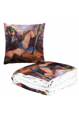Tap Anime 2 IN 1 Travel Blanket And Pillow Set Nintendo Fire Emblem Lyndis 38x38cm/150x180cm
