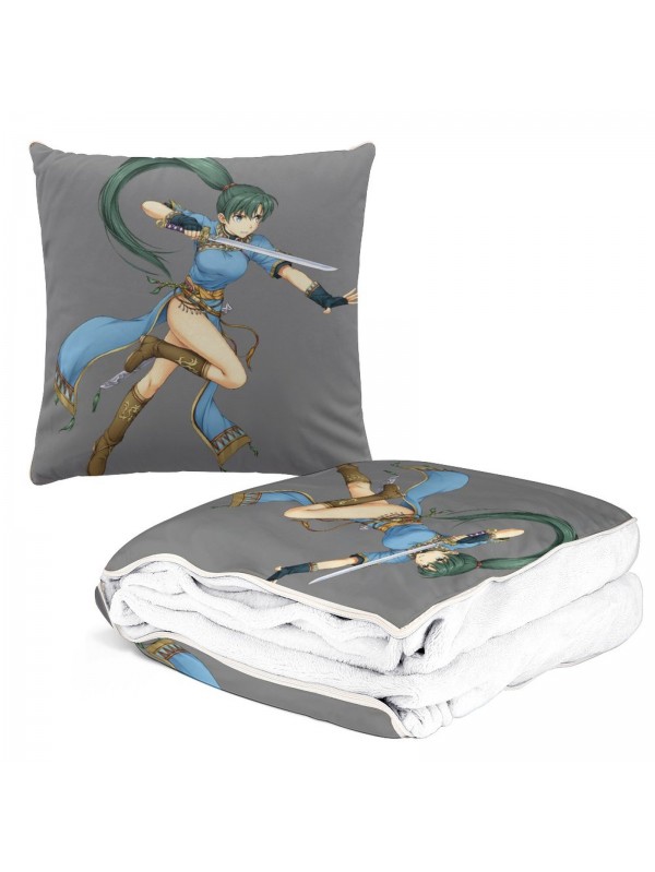 Wholesale Anime 2 IN 1 Travel Blanket And Pillow Set Nintendo Fire Emblem Lyndis 38x38cm/150x180cm