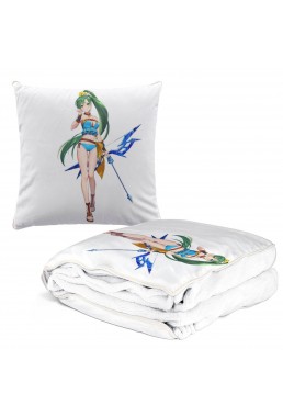 Special Anime 2 IN 1 Travel Blanket And Pillow Set Nintendo Fire Emblem Lyndis 38x38cm/150x180cm