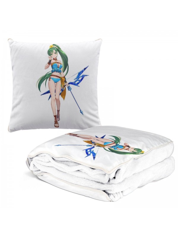 Special Anime 2 IN 1 Travel Blanket And Pillow Set Nintendo Fire Emblem Lyndis 38x38cm/150x180cm