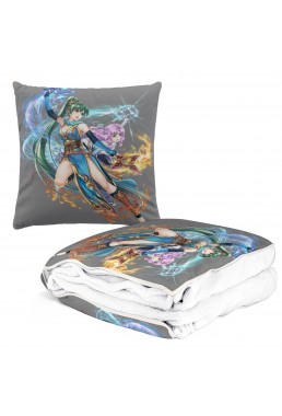 Unique Anime 2 IN 1 Travel Blanket And Pillow Set Nintendo Fire Emblem Lyndis 38x38cm/150x180cm