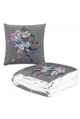 Feature Anime 2 IN 1 Travel Blanket And Pillow Set Nintendo Fire Emblem Lyndis 38x38cm/150x180cm